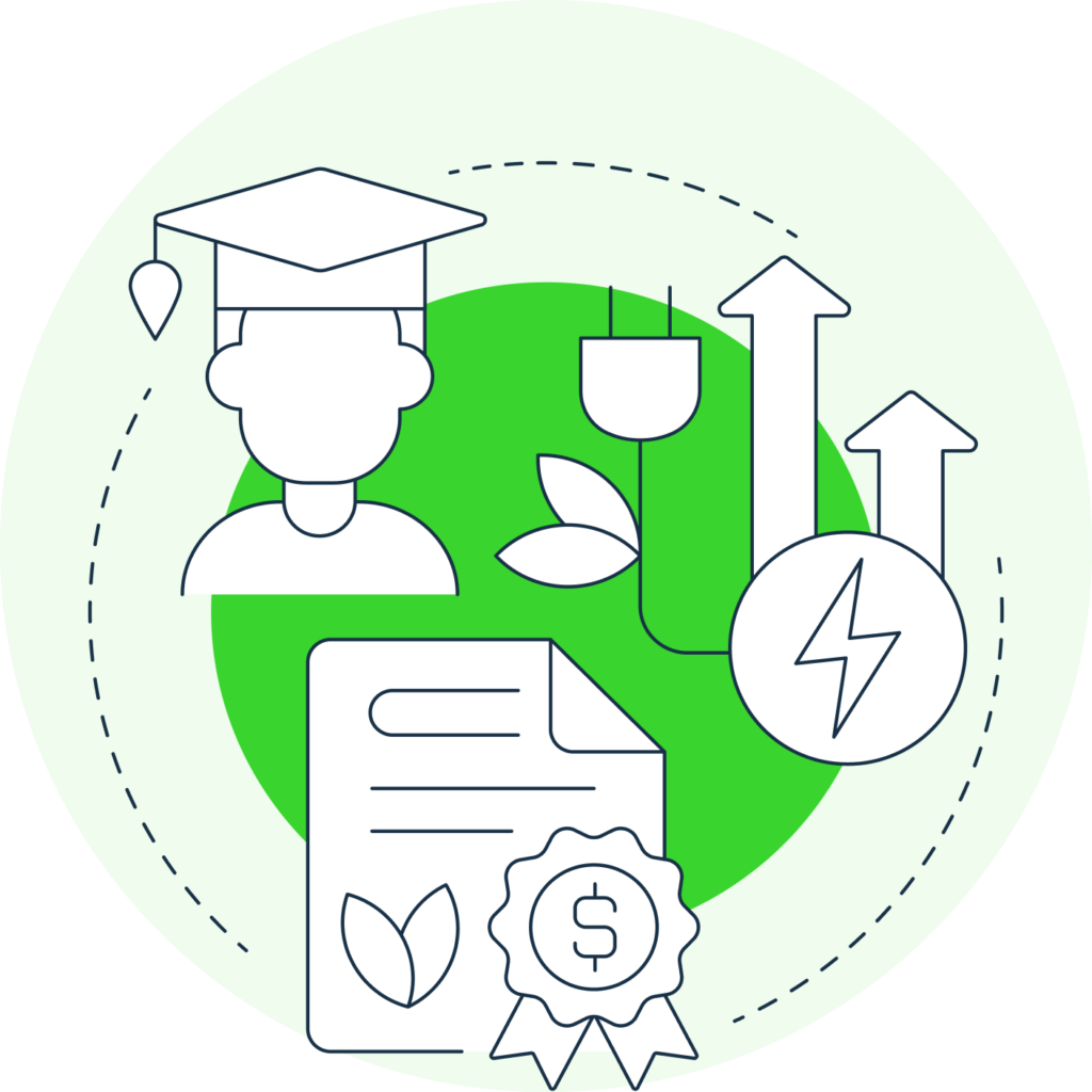 formación medioambiental Mallorca | formación y sensibilización ambiental icono triple formación